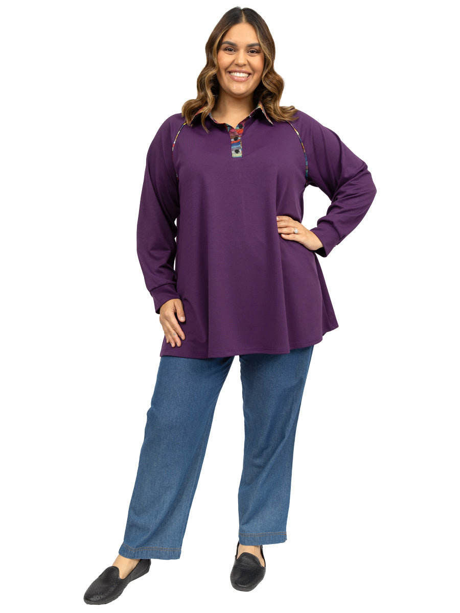 Mabel Sweater - Plum* - Dale and Waters