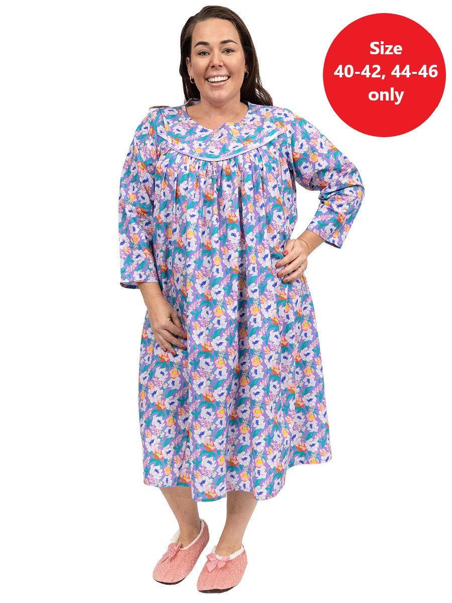 Fletcher Nightie - Purple Print*