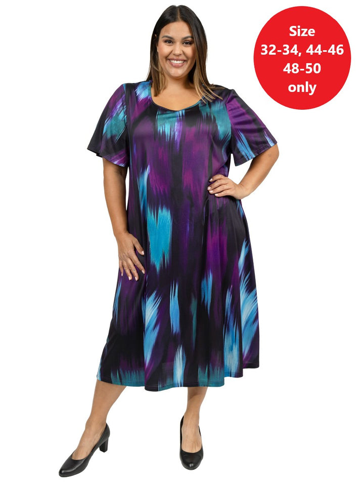 Presley Dress - Purple Print*