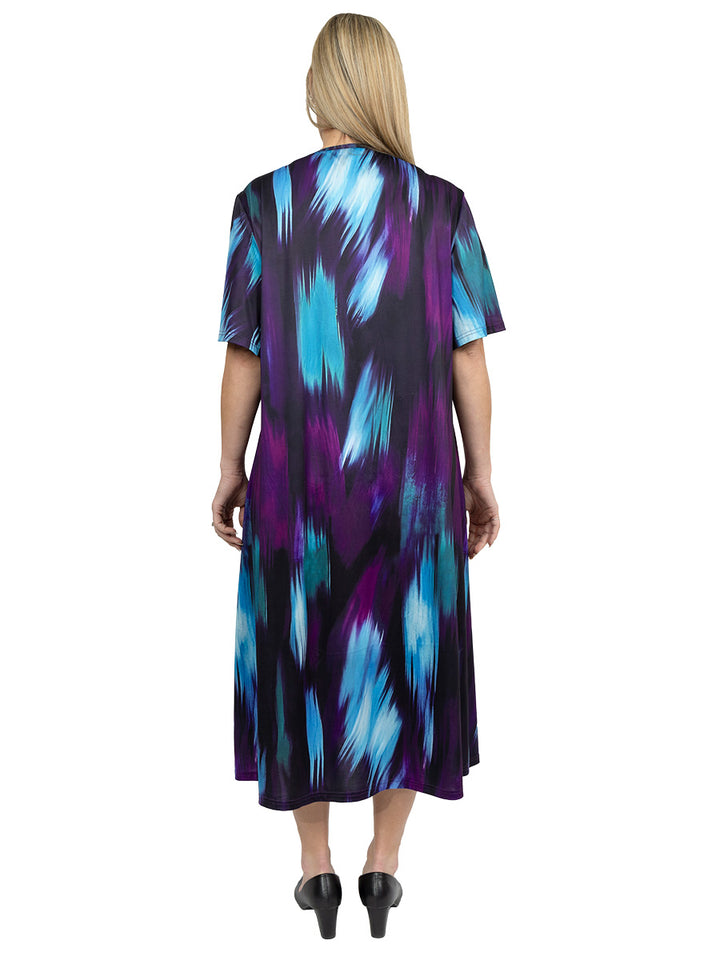 Presley Dress - Purple Print* - Dale and Waters