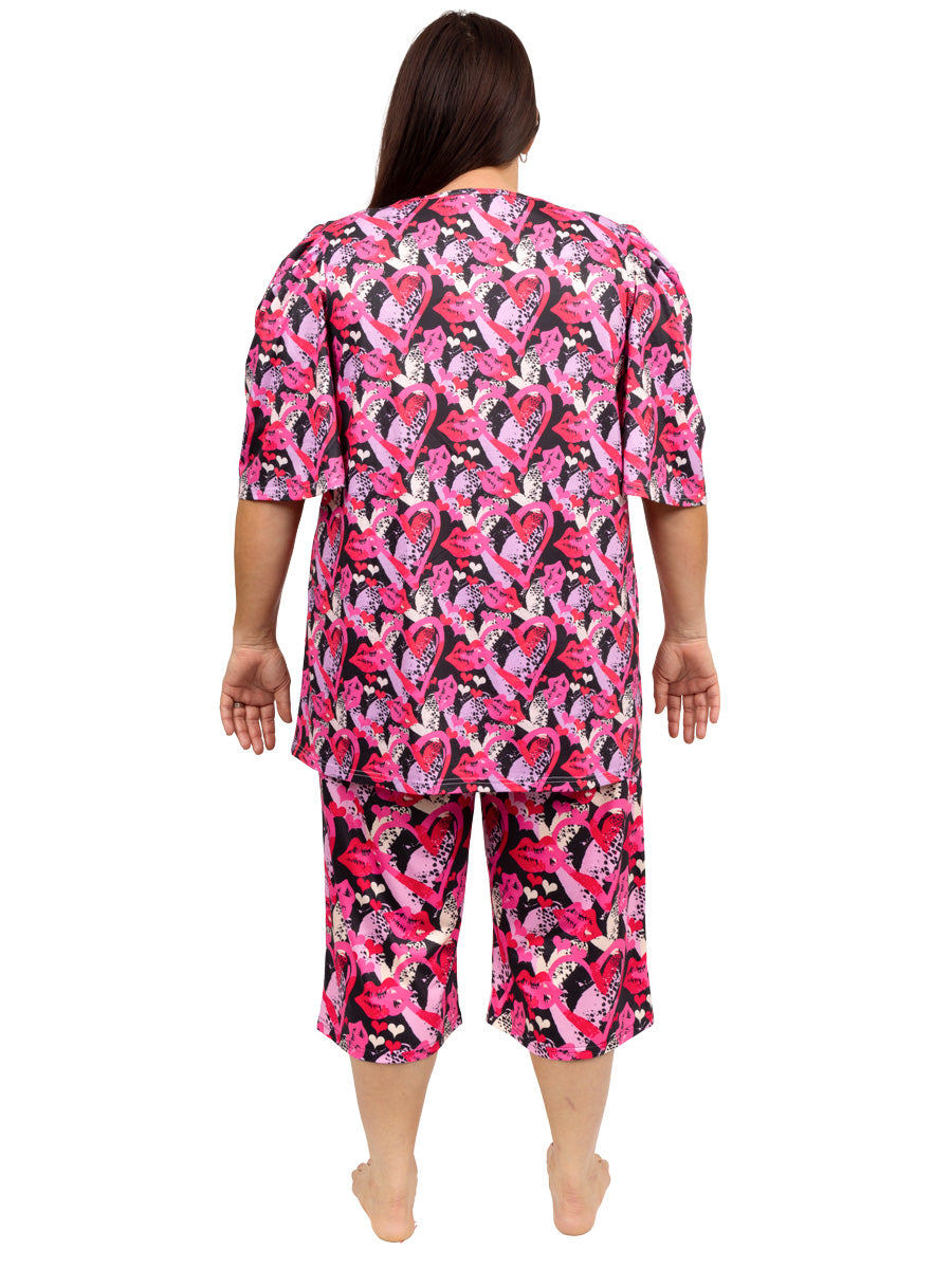 Mckenna Sleep Tee - Pink Print