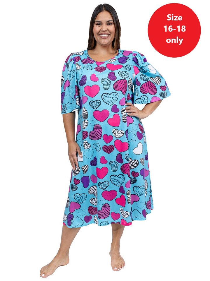 Pepper Sleep Tee Nightie - Blue Print**