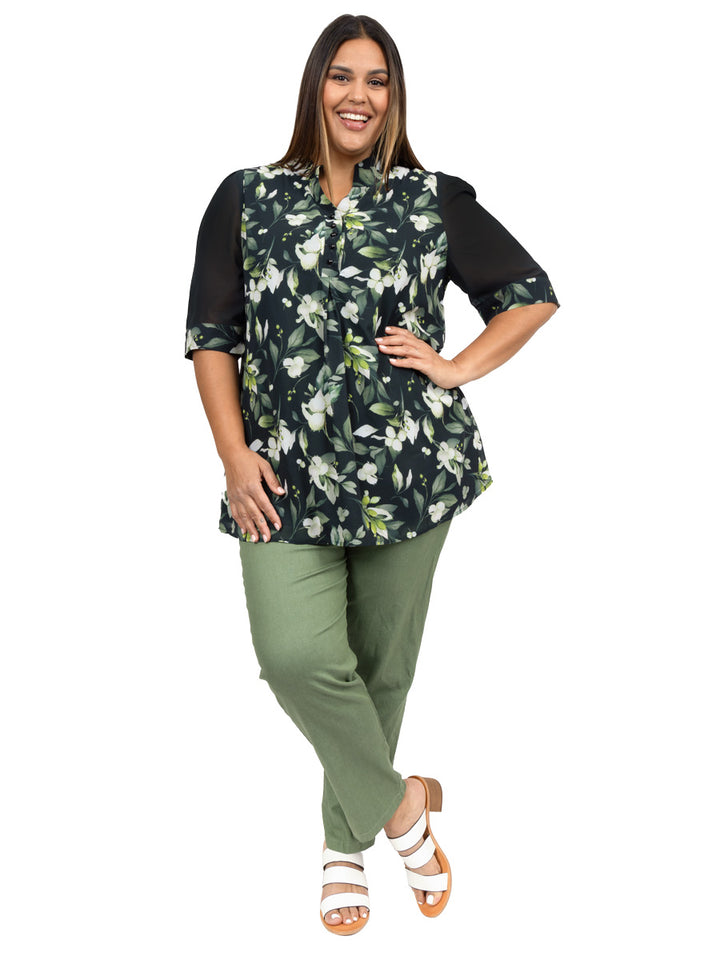 SAMPLE ONLY - Marigold Blouse - Emerald Print** - Dale and Waters