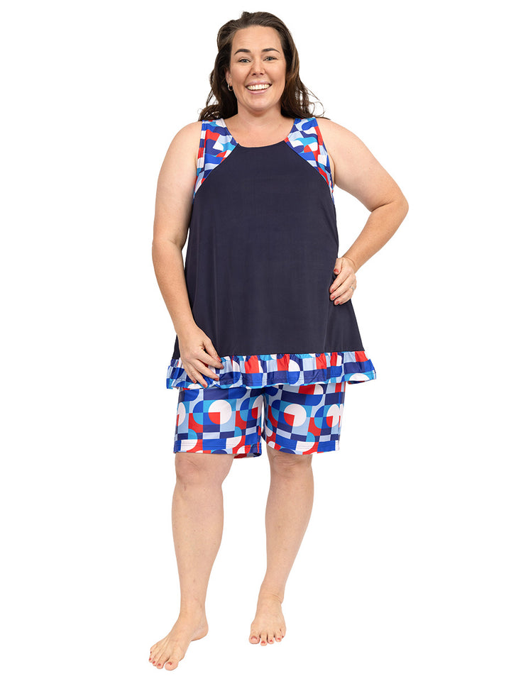 Hydra Bay Swim Cami - Print