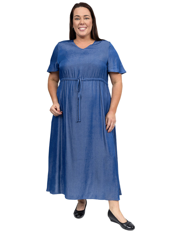 SAMPLE ONLY - Holden Denim  Dress - Fun Blue