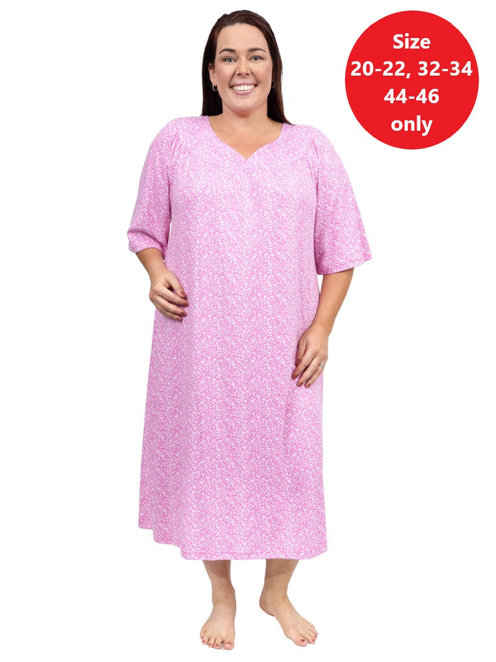 Lotus Nightie - Pink Print*