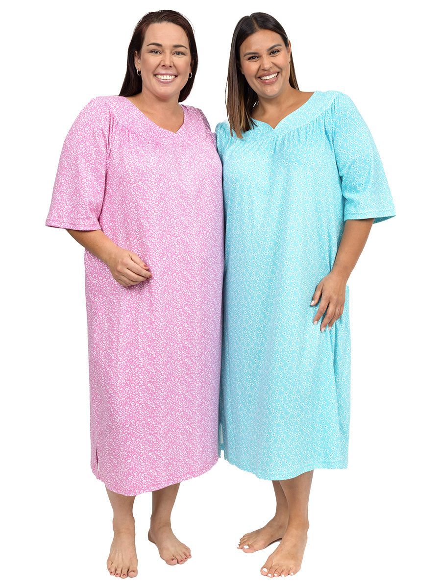 SAMPLE ONLY - Lotus Nightie - Pink Print** - Dale and Waters