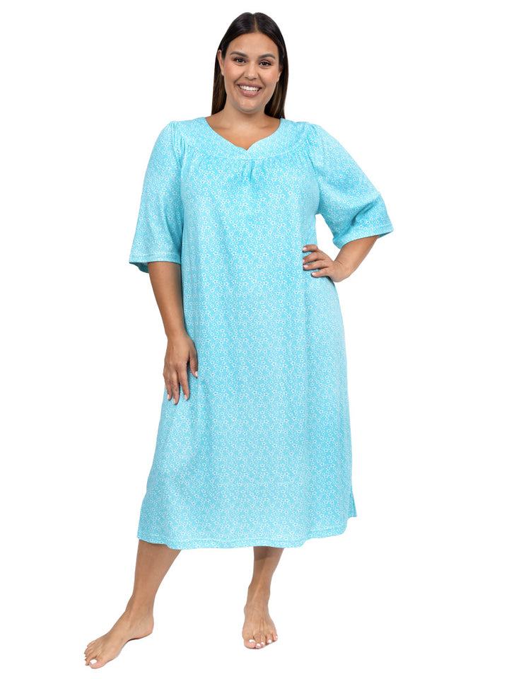 SAMPLE ONLY - Lotus Nightie - Blue Print** - Dale and Waters