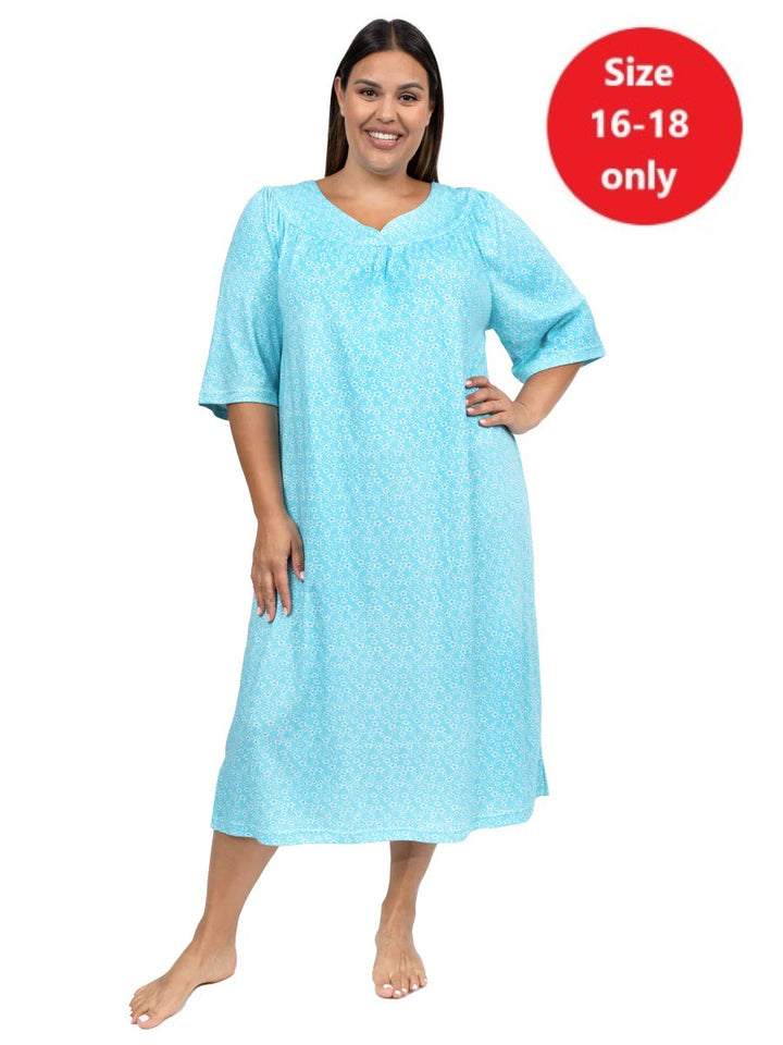 SAMPLE ONLY - Lotus Nightie - Blue Print** - Dale and Waters