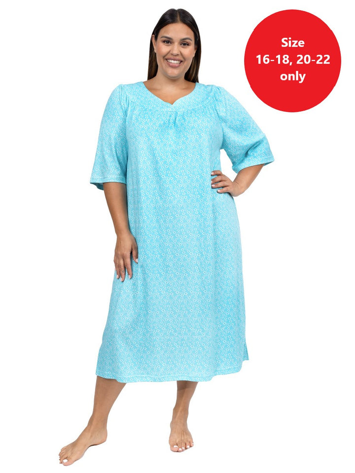 Lotus Nightie - Blue Print**