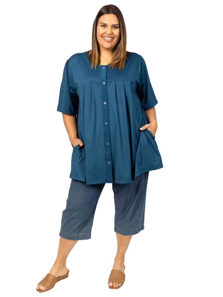 Fadora Top - Teal