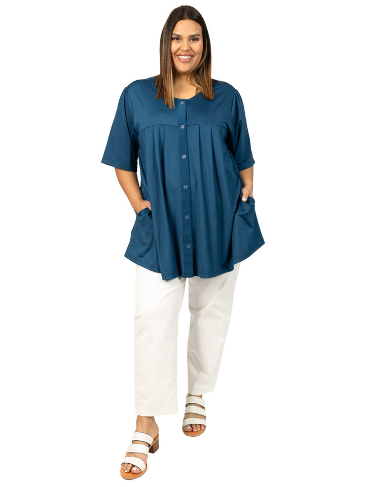 Fadora Top - Teal