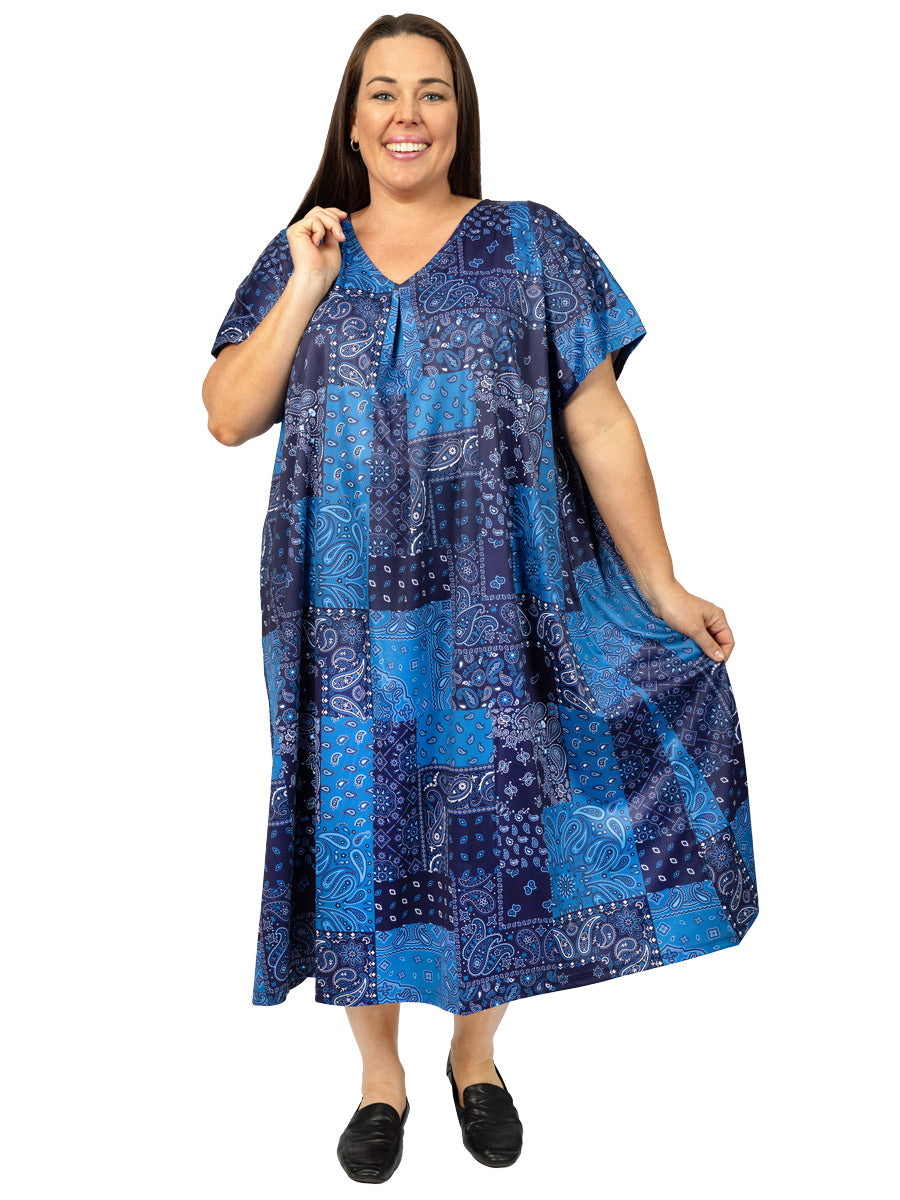 Solana Dress - Blue Print - Dale and Waters