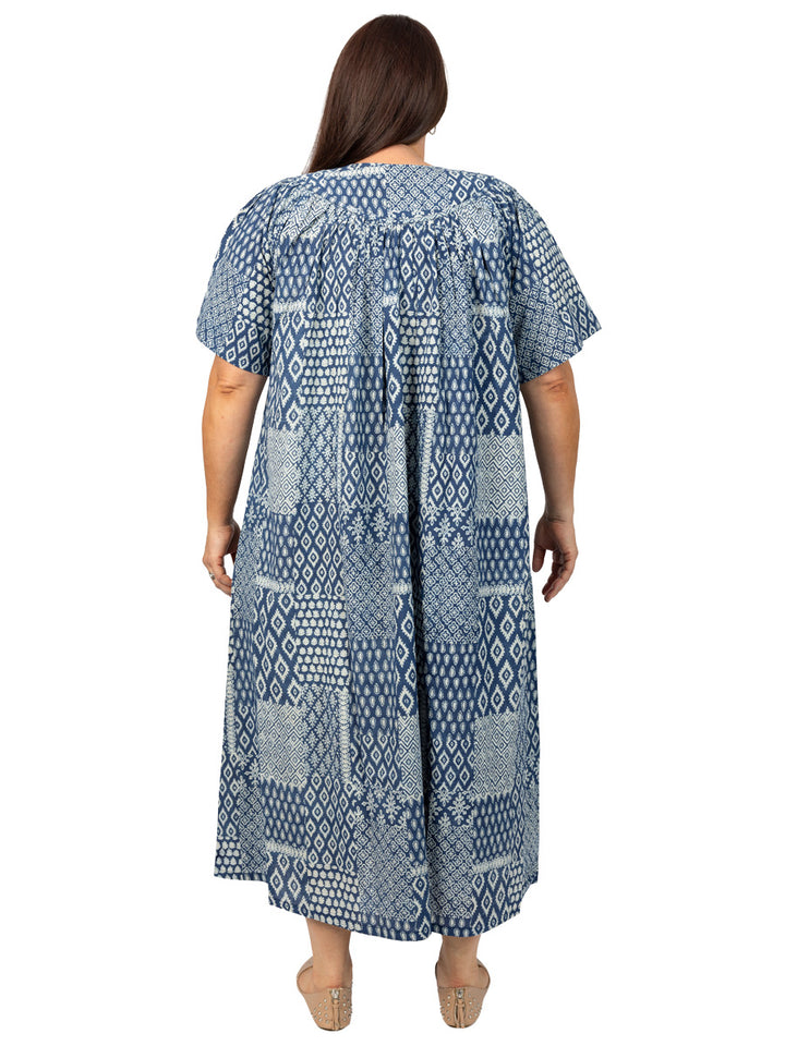 Daystar Dress - Navy Print