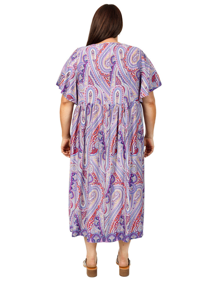 SAMPLE ONLY - Willabelle Dress - Purple Print**