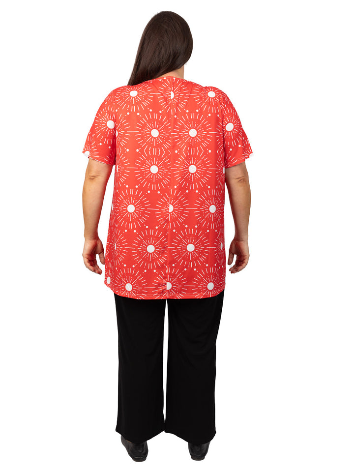 Joy Top - Red Print