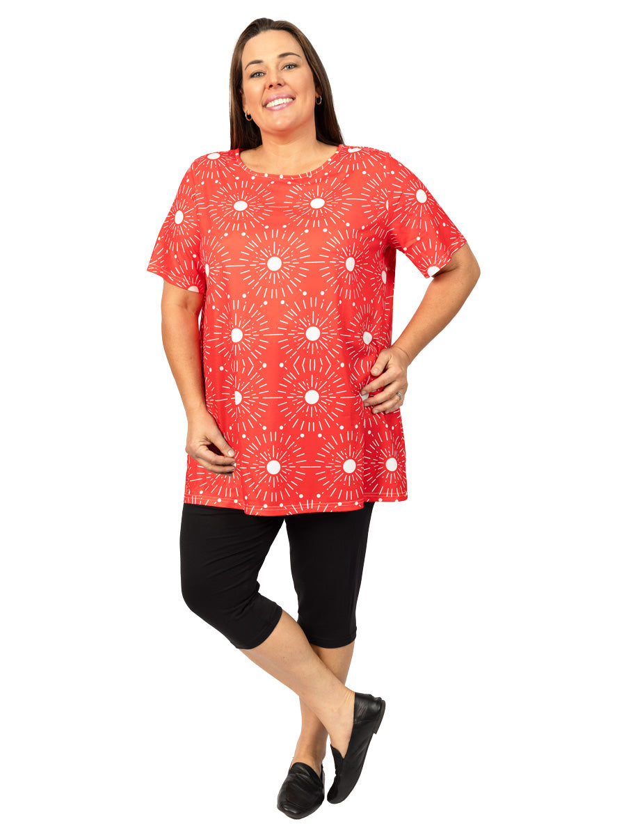 Joy Top - Red Print