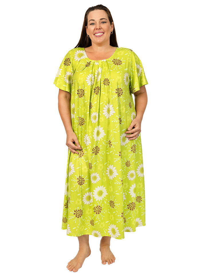 Emerson Nightie -  Lime Green Print