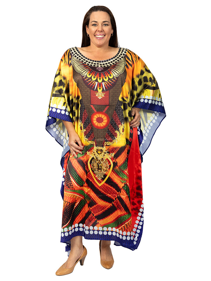 Cosmo Kaftan Dress - Print