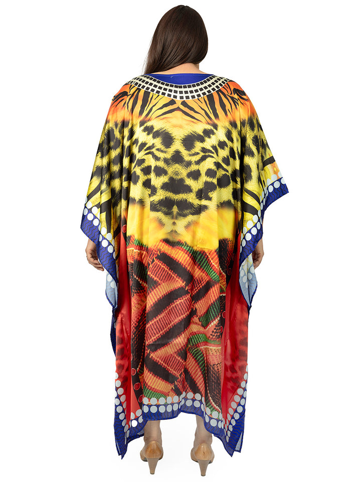 Cosmo Kaftan Dress - Print