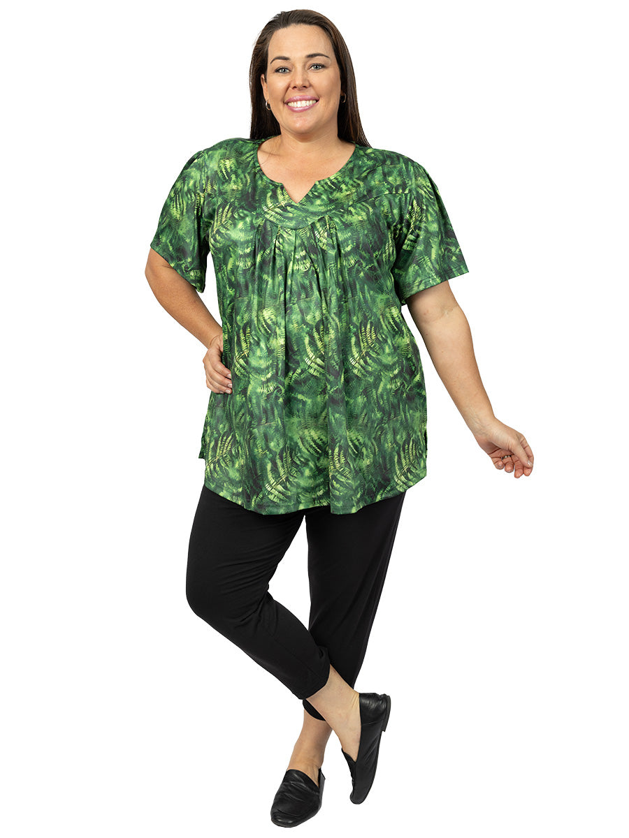 Jungle Top - Green Print