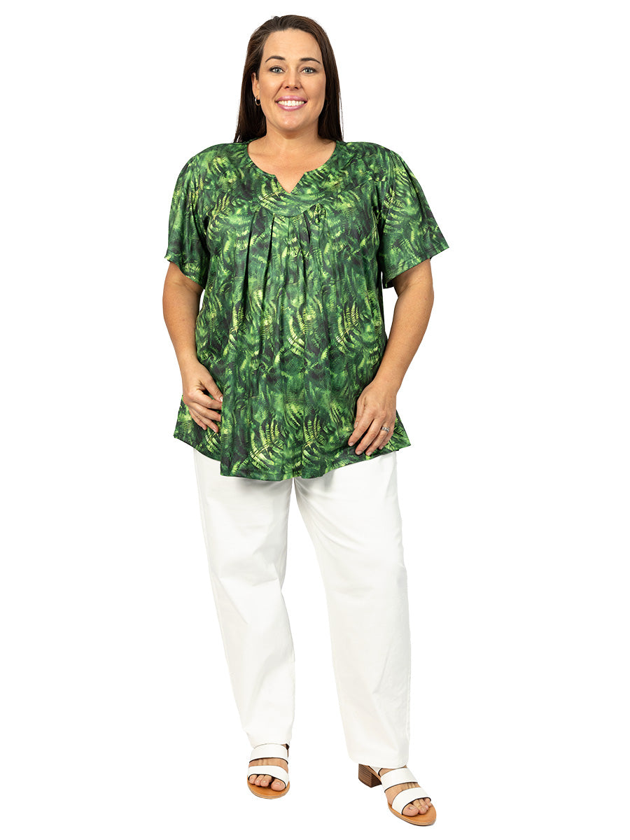 Jungle Top - Green Print