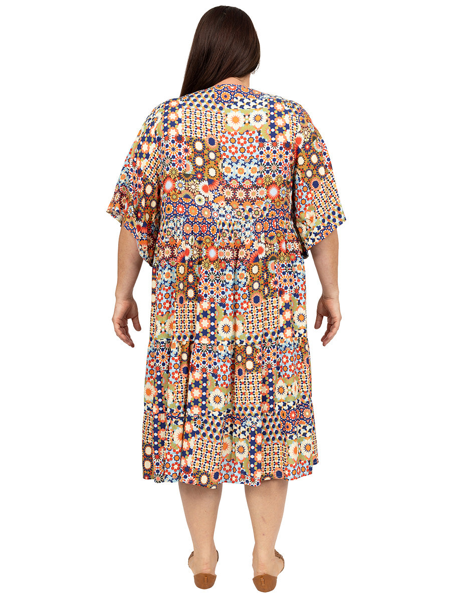 Aspen Alley Dress - Multi Print