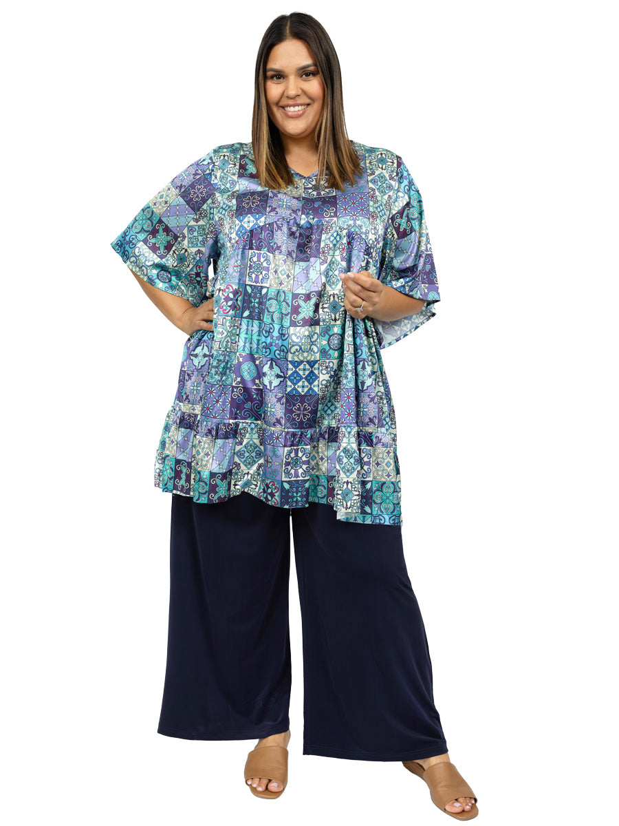 Bluebell Tunic - Blue Print