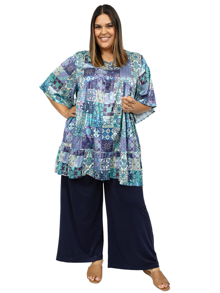 Bluebell Tunic - Blue Print