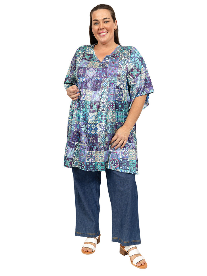 Bluebell Tunic - Blue Print