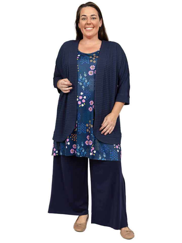 Foster Tunic  - Navy Print