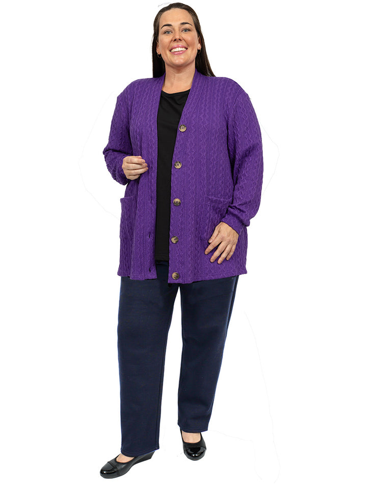 Everlast Cardigan - Violet