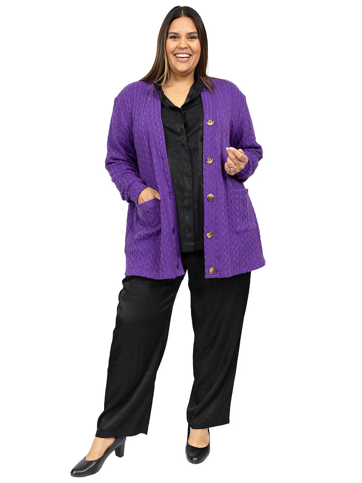 Everlast Cardigan - Violet