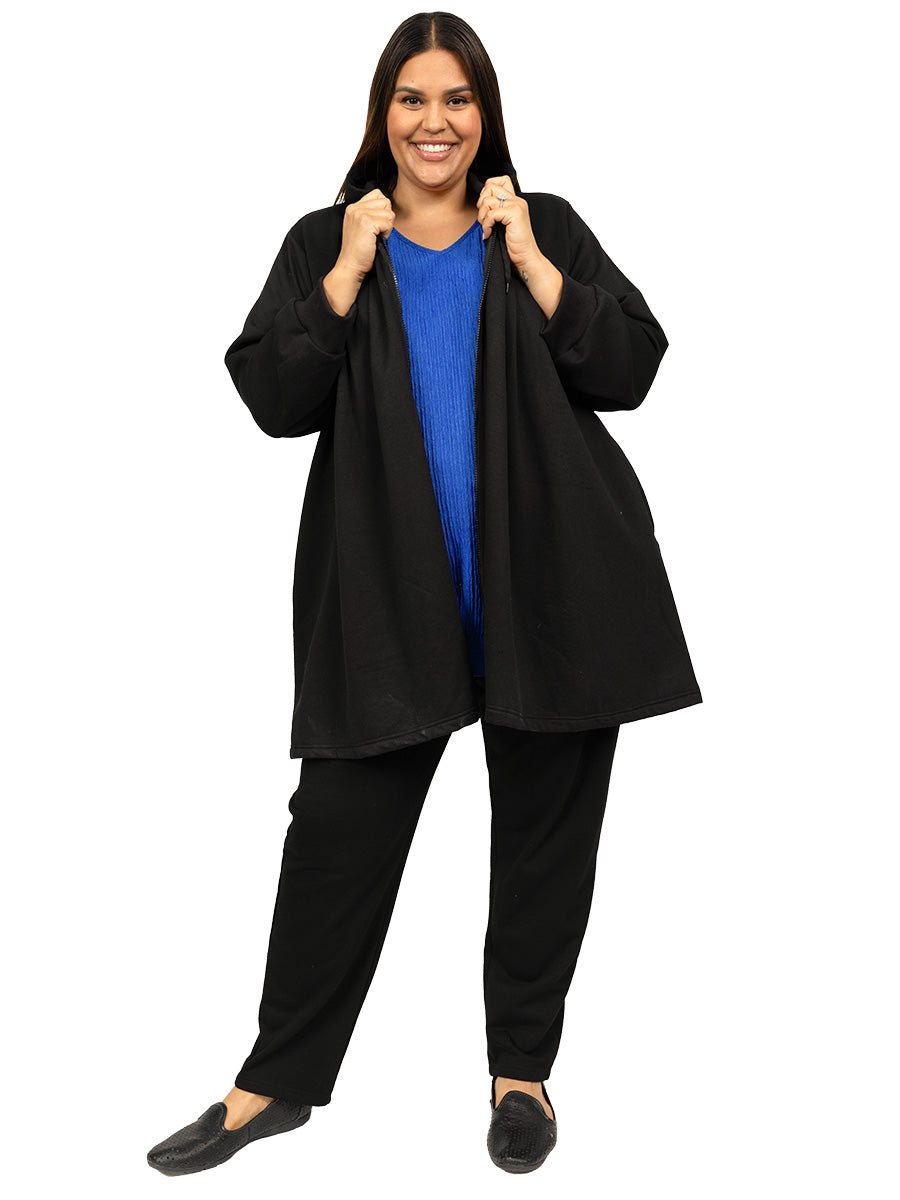 Lenora Fleece Jacket - Black