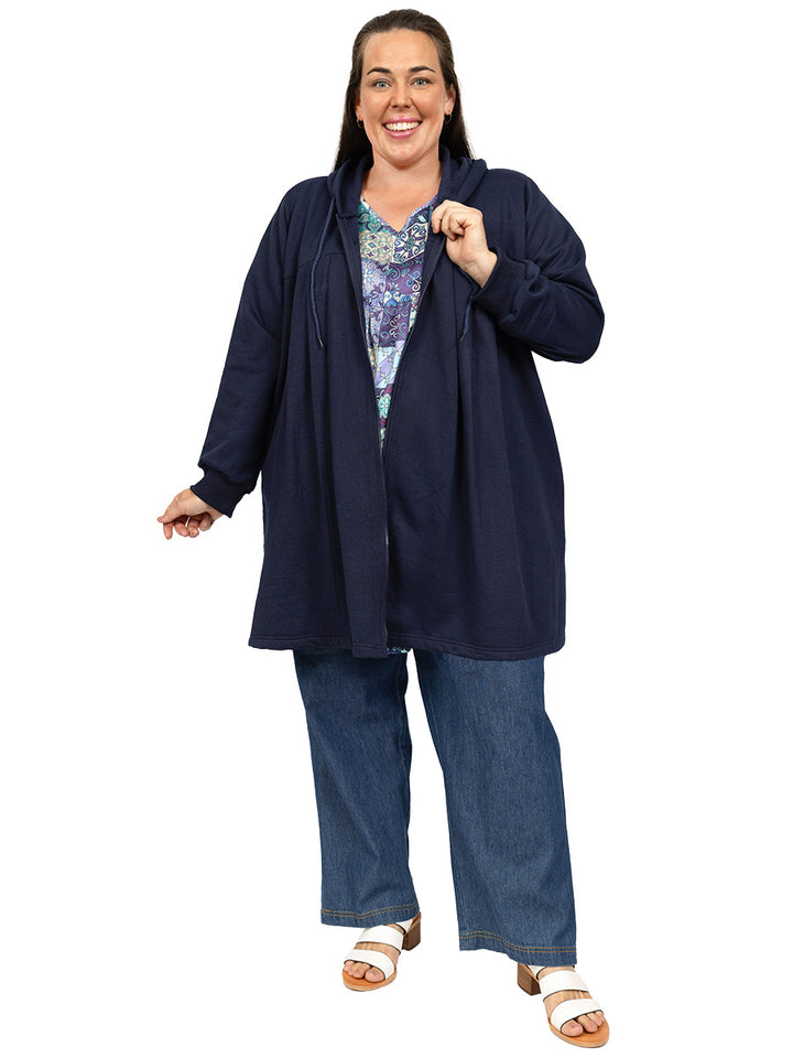 Lenora Fleece Jacket - Navy