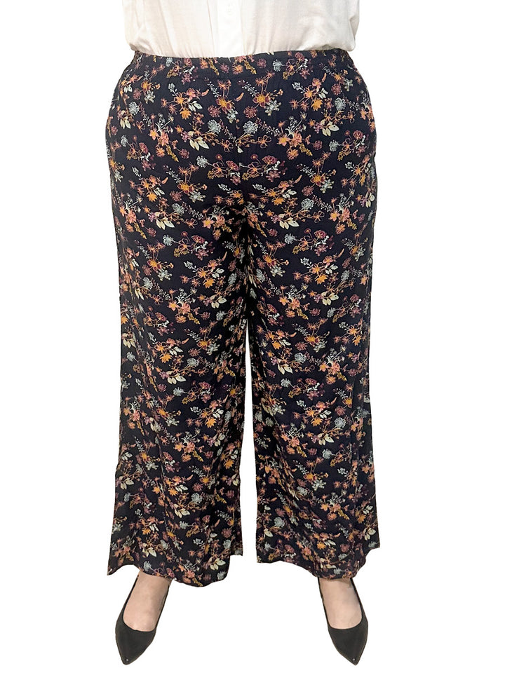 Octavia Pants - Navy Print