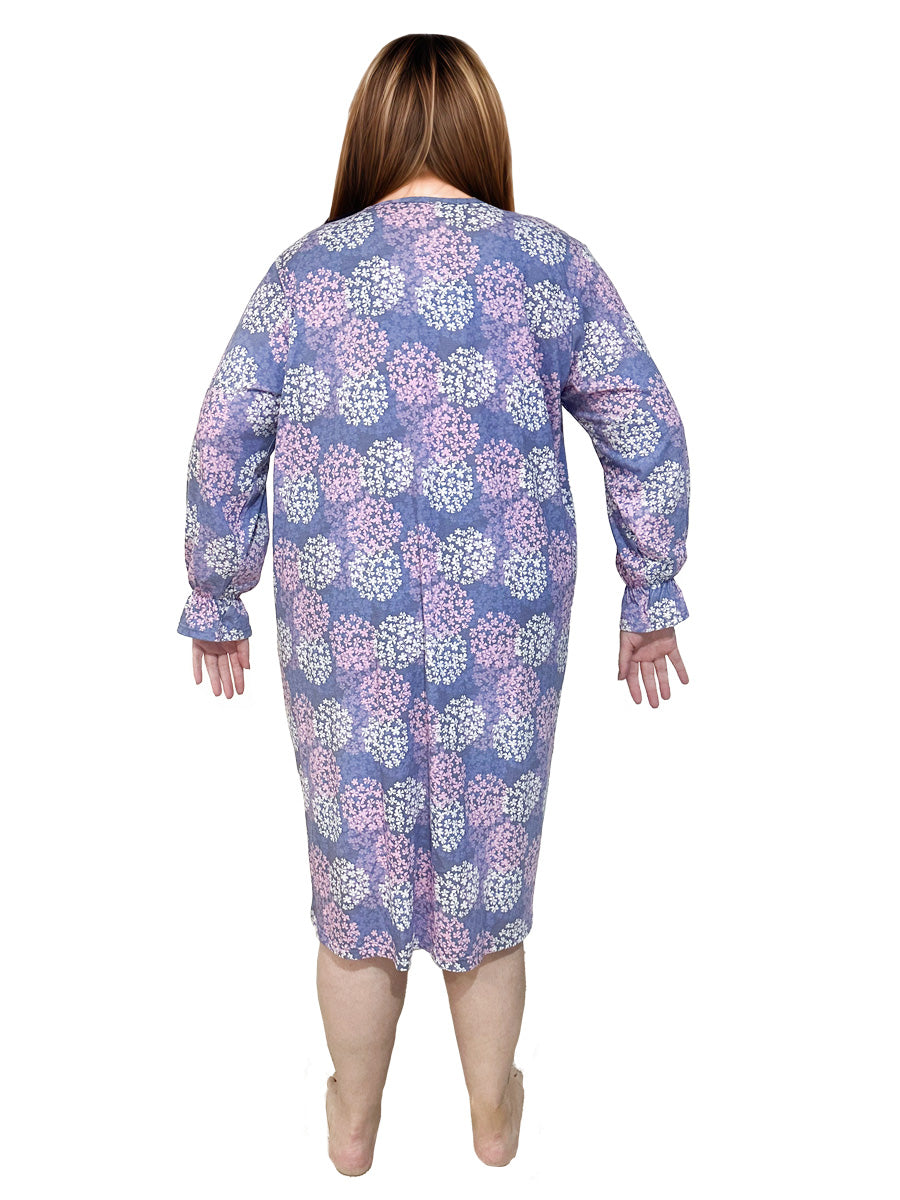 Yolanda Nightie - Purple Print