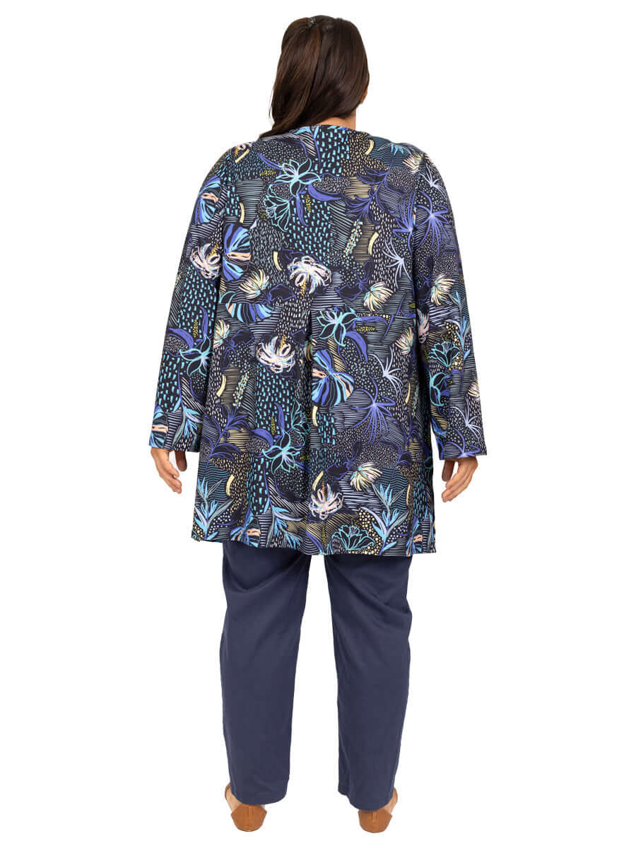 Sparrow Tunic - Black Print Plus Size Tops Dale and Waters