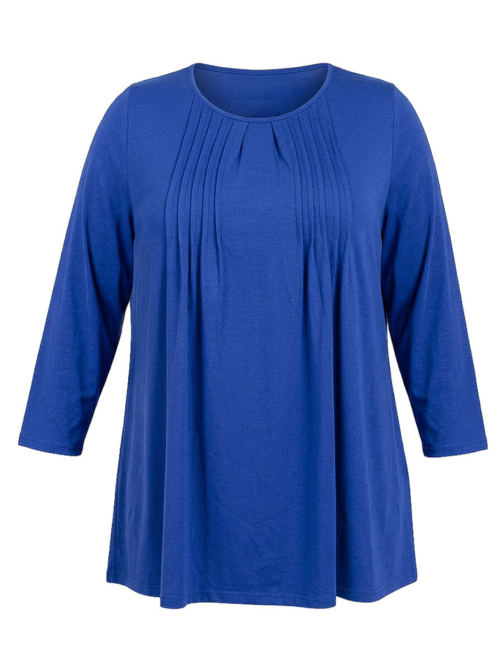 Ryleigh Pleat Top - Blue