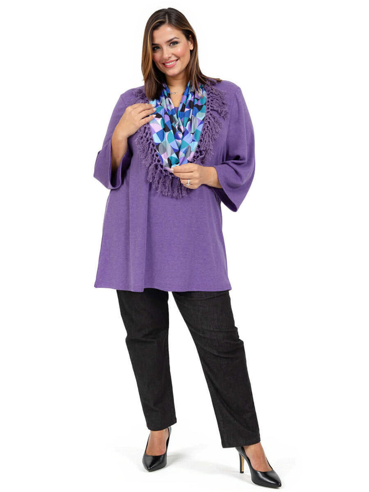 Raylan Jumper & Scarf - Purple