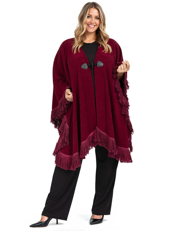 Boston Poncho - Wine*