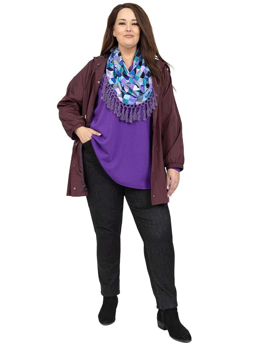 Lenox Jumper - Deep Purple Plus Size Jumpers Dale and Waters