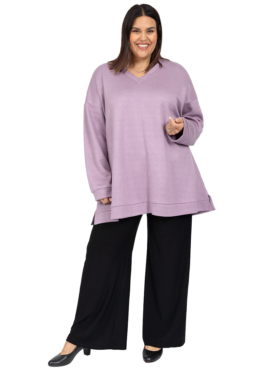 Franca Jumper - Lilac Plus Size Jumpers Dale and Waters