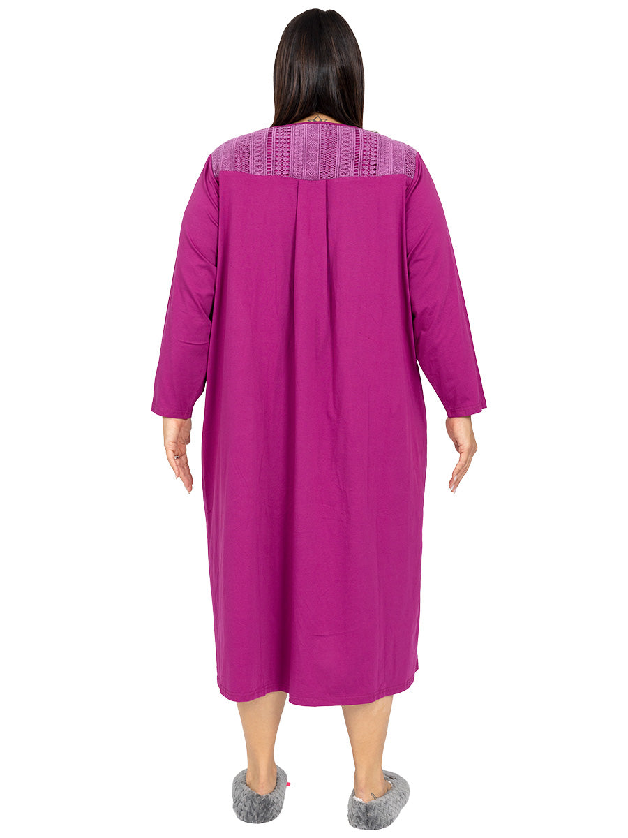 Salina Nightie - Cranberry Plus Size Sleepwear Dale and Waters