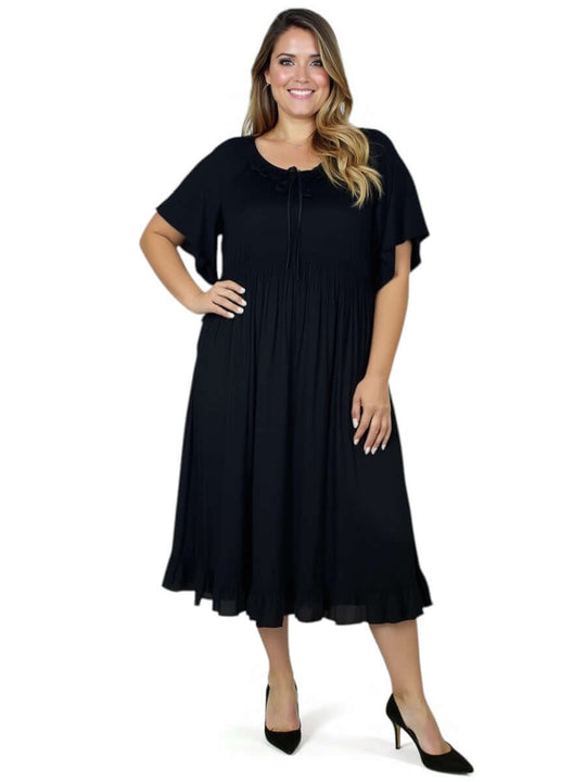 Plus Size Trinity Dress - Black | Dale and Waters