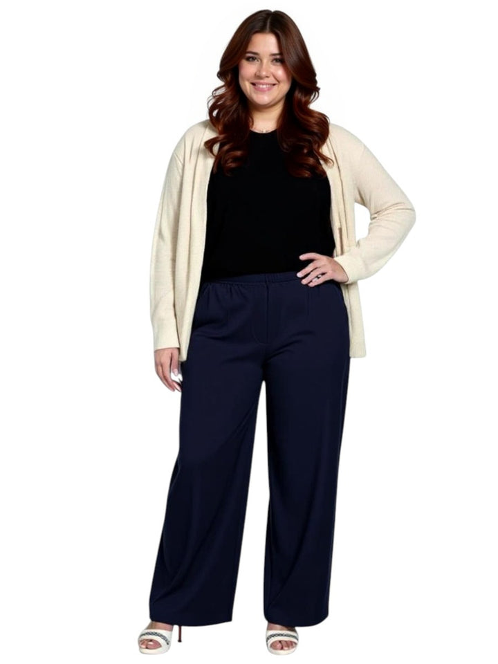 Crepe Pants- Navy