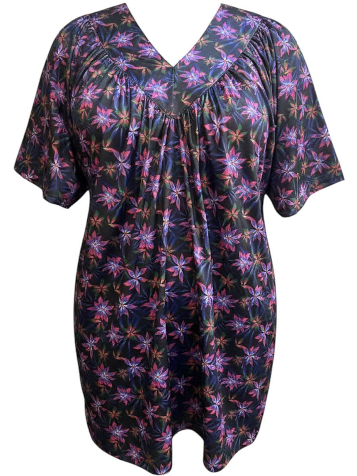 Moonlit Flora Swim Rashi - Black Print