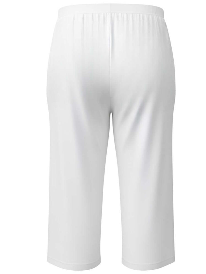 Back view of Love Is In The Air Pants - White for women, plus size 16-50, by Dale & Waters.