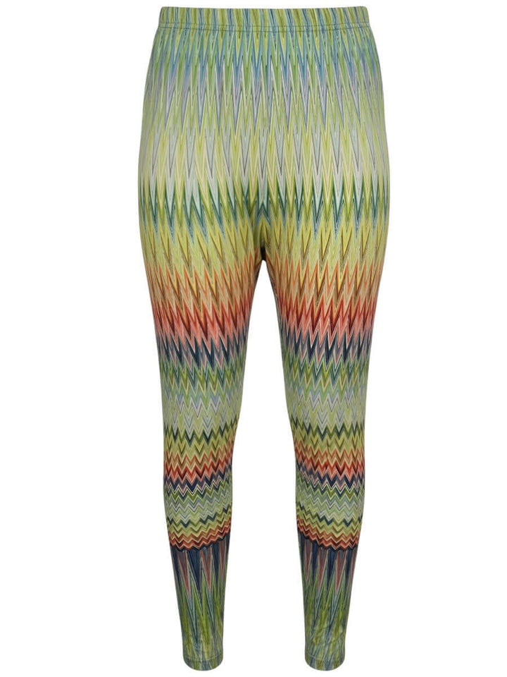 Atlas Leggings - Multi Print in a vibrant zigzag pattern designed for plus size women, sizes 16-50, by Dale & Waters.