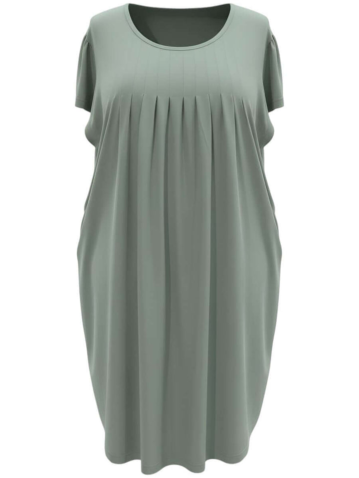 Marlow Nightie - Sage Green for plus size women, sizes 16-50, by Dale and Waters, lightweight cotton dress.